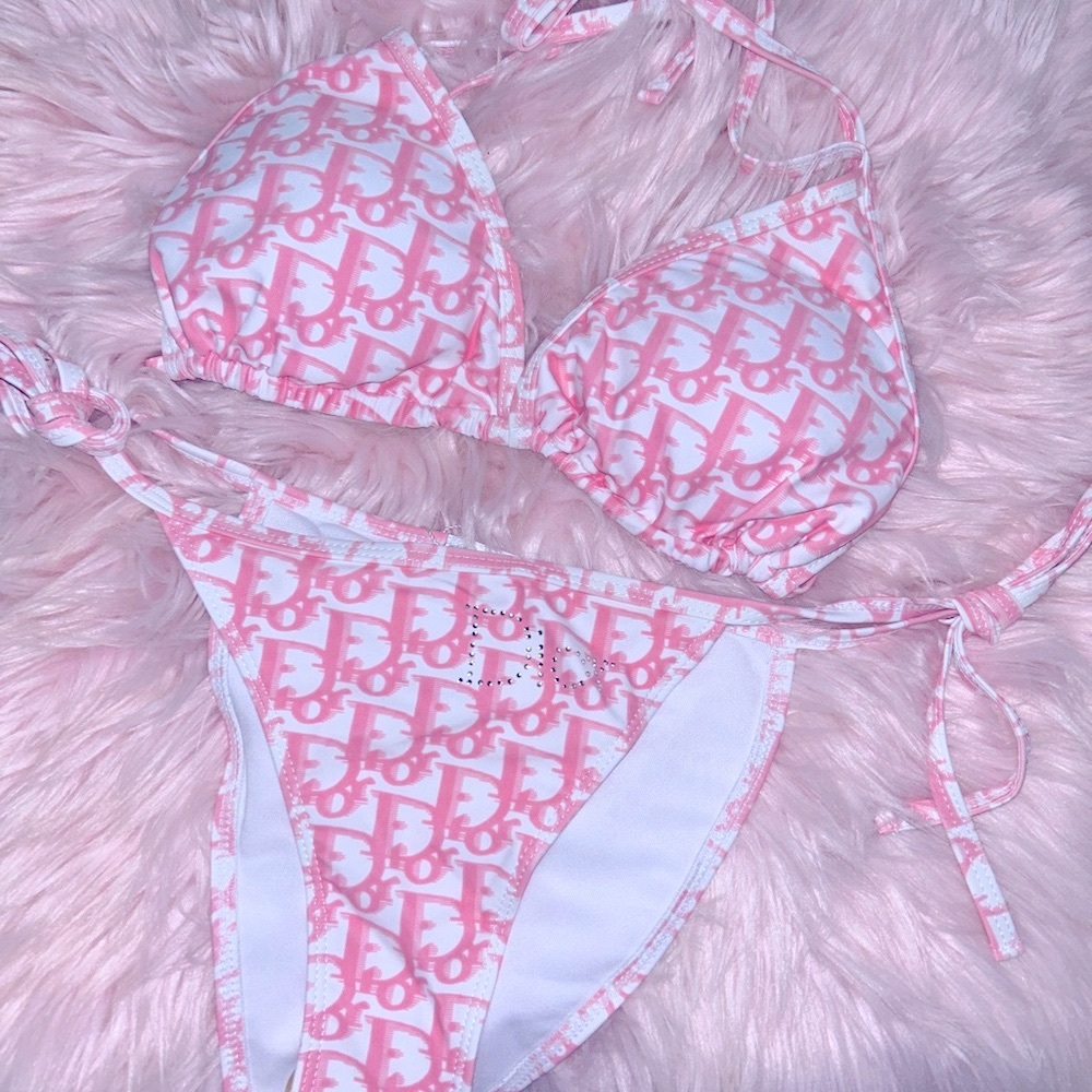 Pink monogram bikini🎀 - Picture 2 of 5